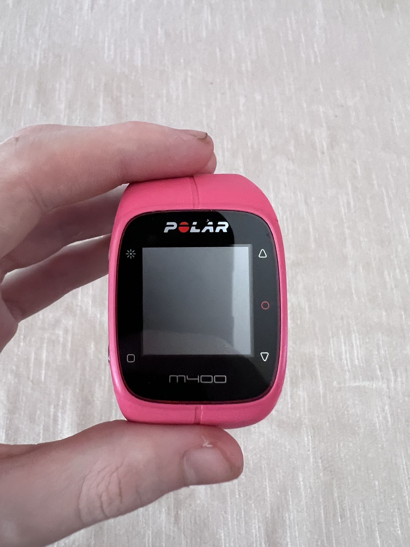 Polar m400 Heart Rate Workout Watch in Pink!