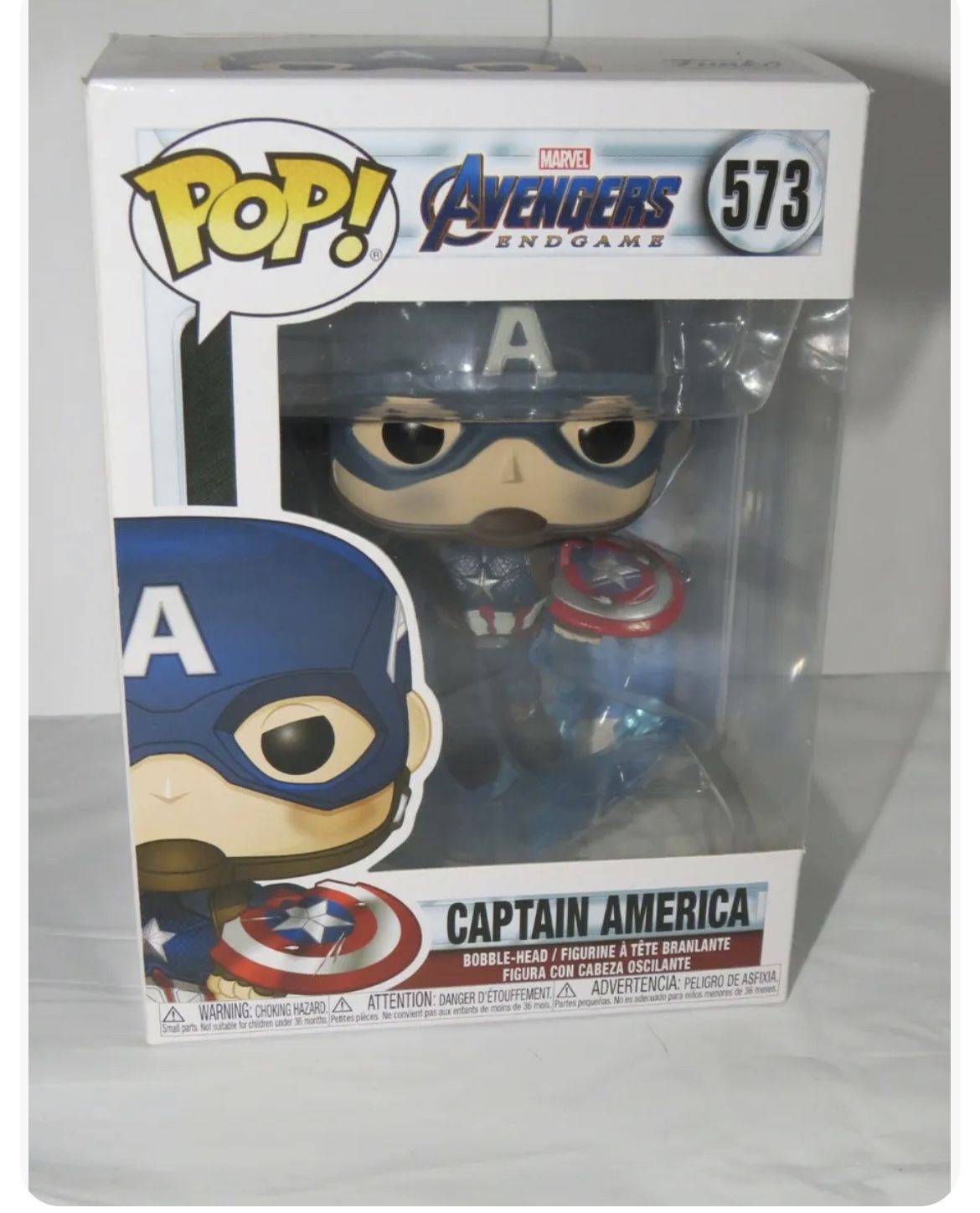 Funko Pop Captain America #573, Avengers Endgame, New.