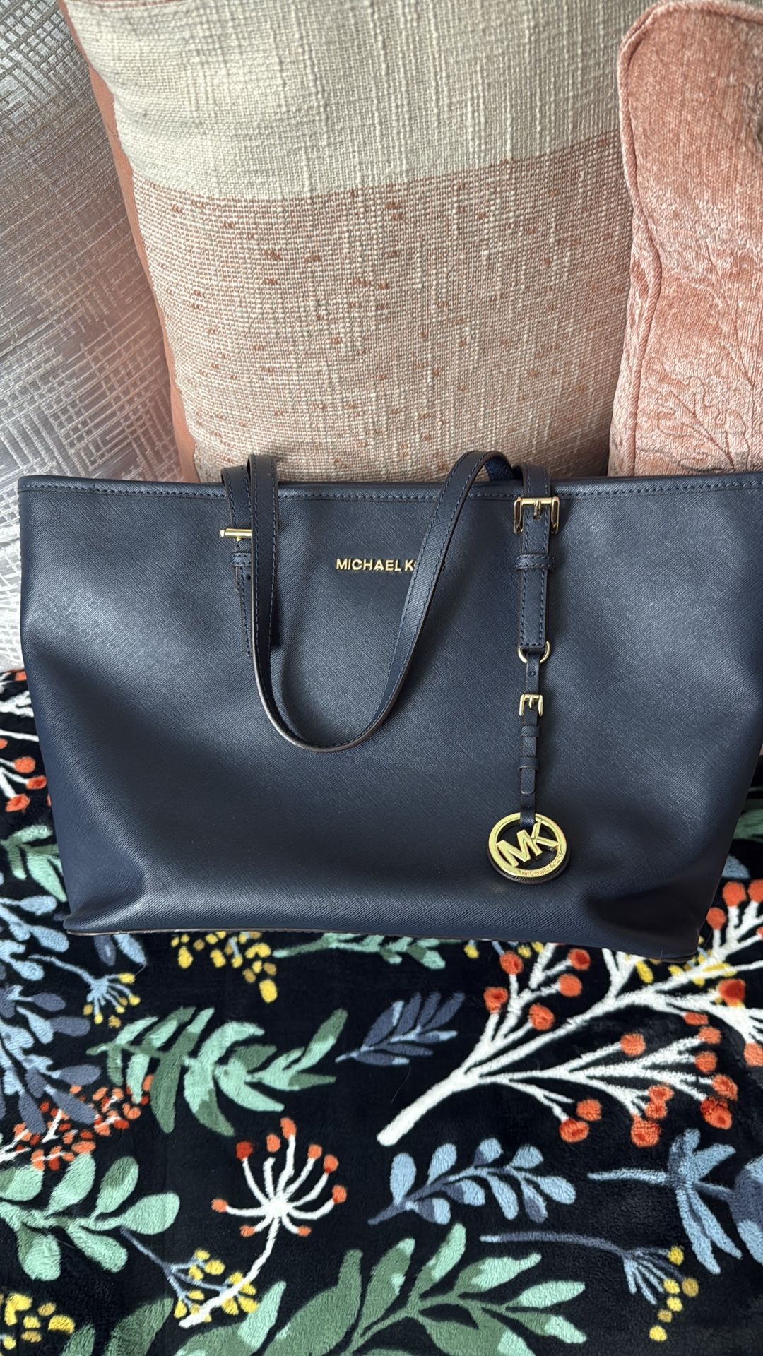 Large Blue Michael Kors tote