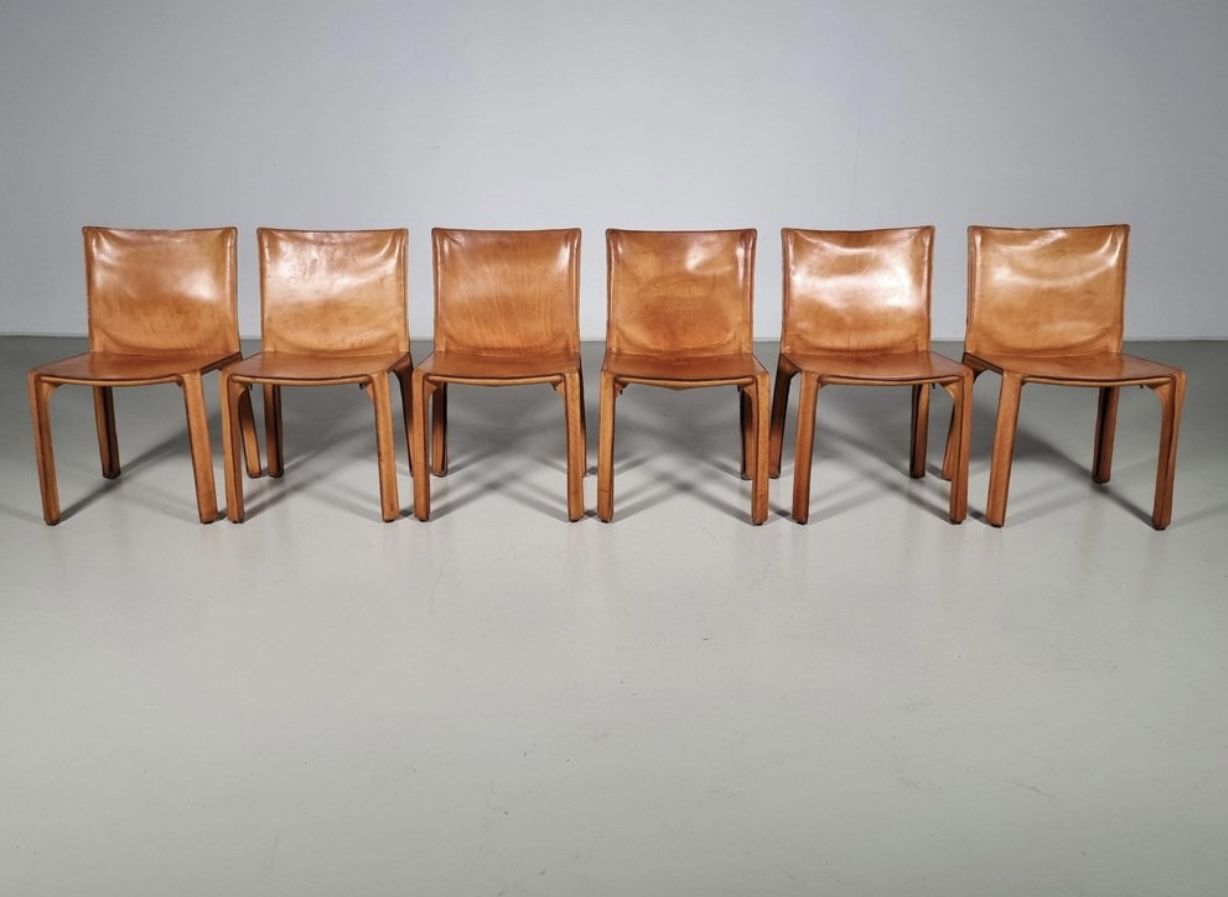 Cassina Cab 412 Chairs, Set Of 6