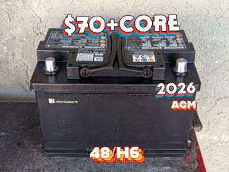 AGM Car Battery Group Size 48/H6