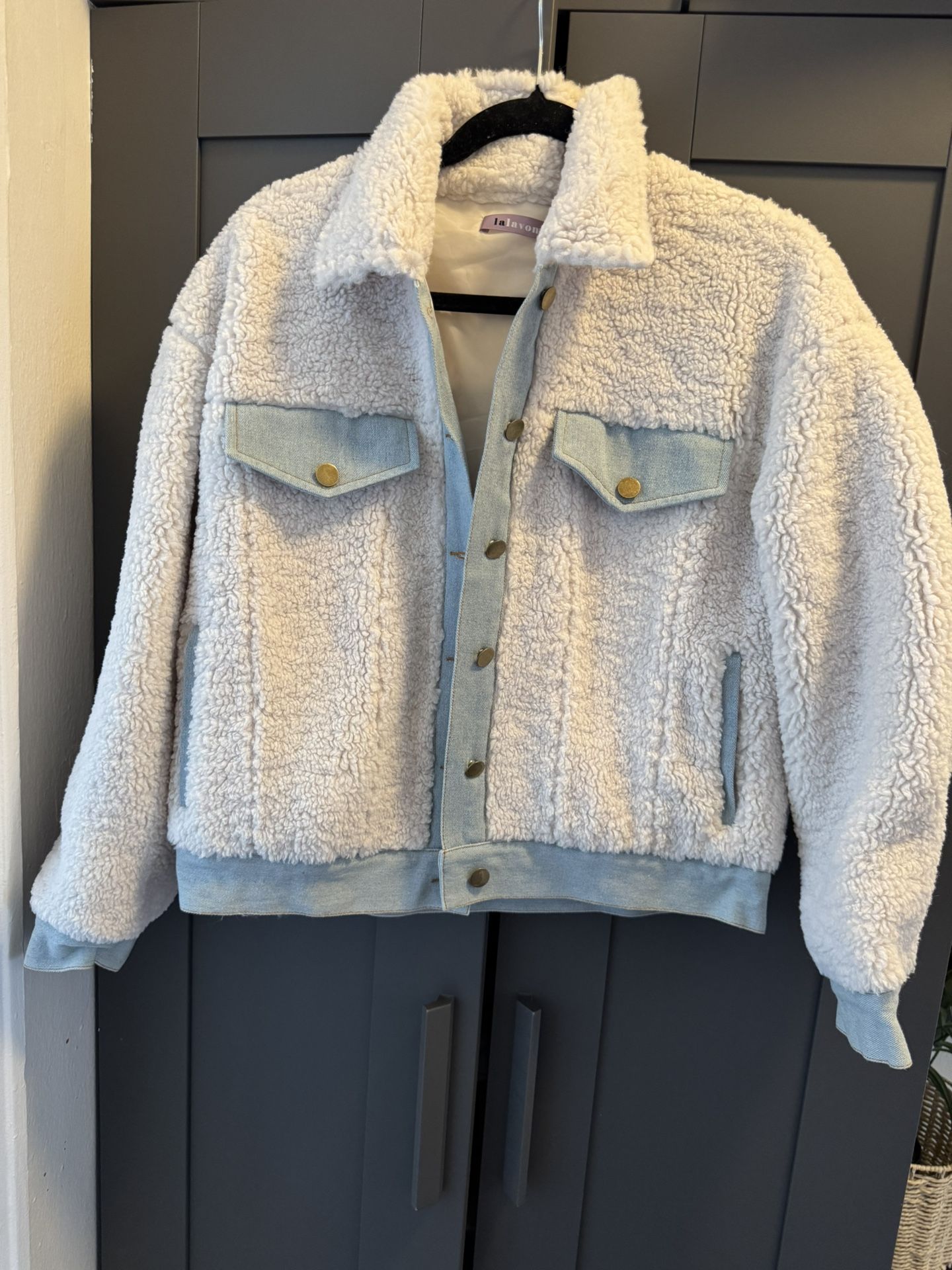 Denim And Sherpa Jacket
