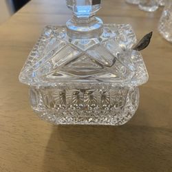 Vintage Pressed Glass Diner Serving 