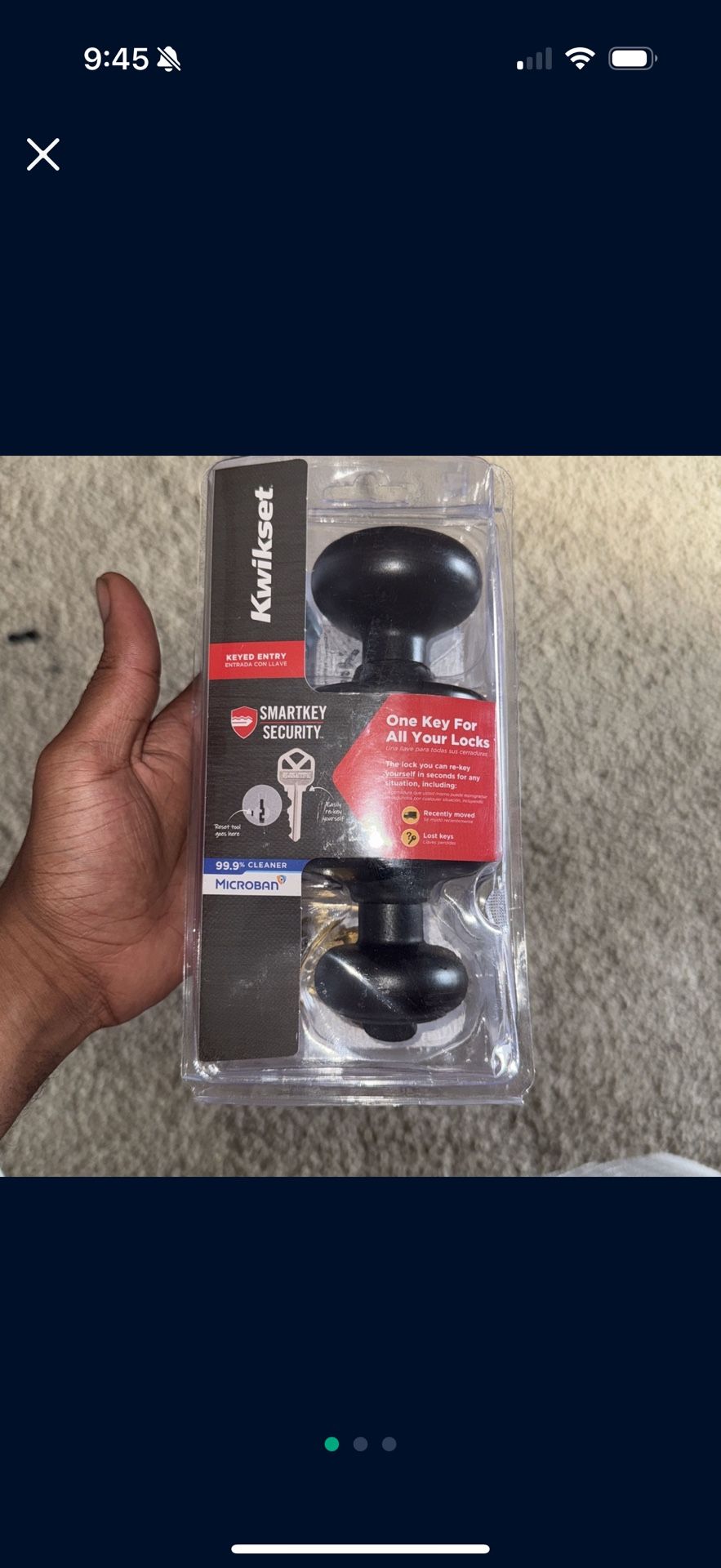 Keyed Doorknob