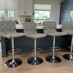 2 Adjustable Counter Height Stools