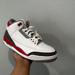 Jordan 3 Fire Red Size 9