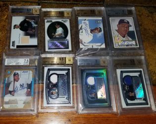 BASEBALL BGS GEM MINTS 9.5 10 AUTOS CARDS LOT VARIOUS PLAYERS