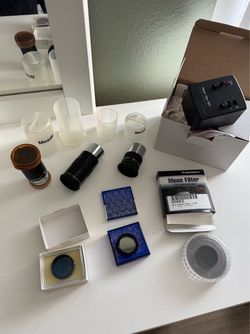 Telescope Accessories Bundle: Telescope Filter, Eye Pieces, and Astro Track lot Buy Them All or One at a Time