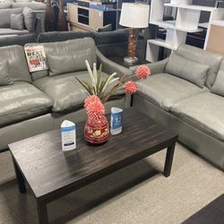 Leather Sofa & Loveseat 💛💙 $3,299 Easy Financing ! 