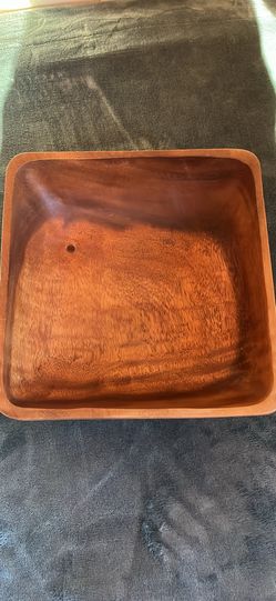Canopy Acacia Wood Square Serving Bowl