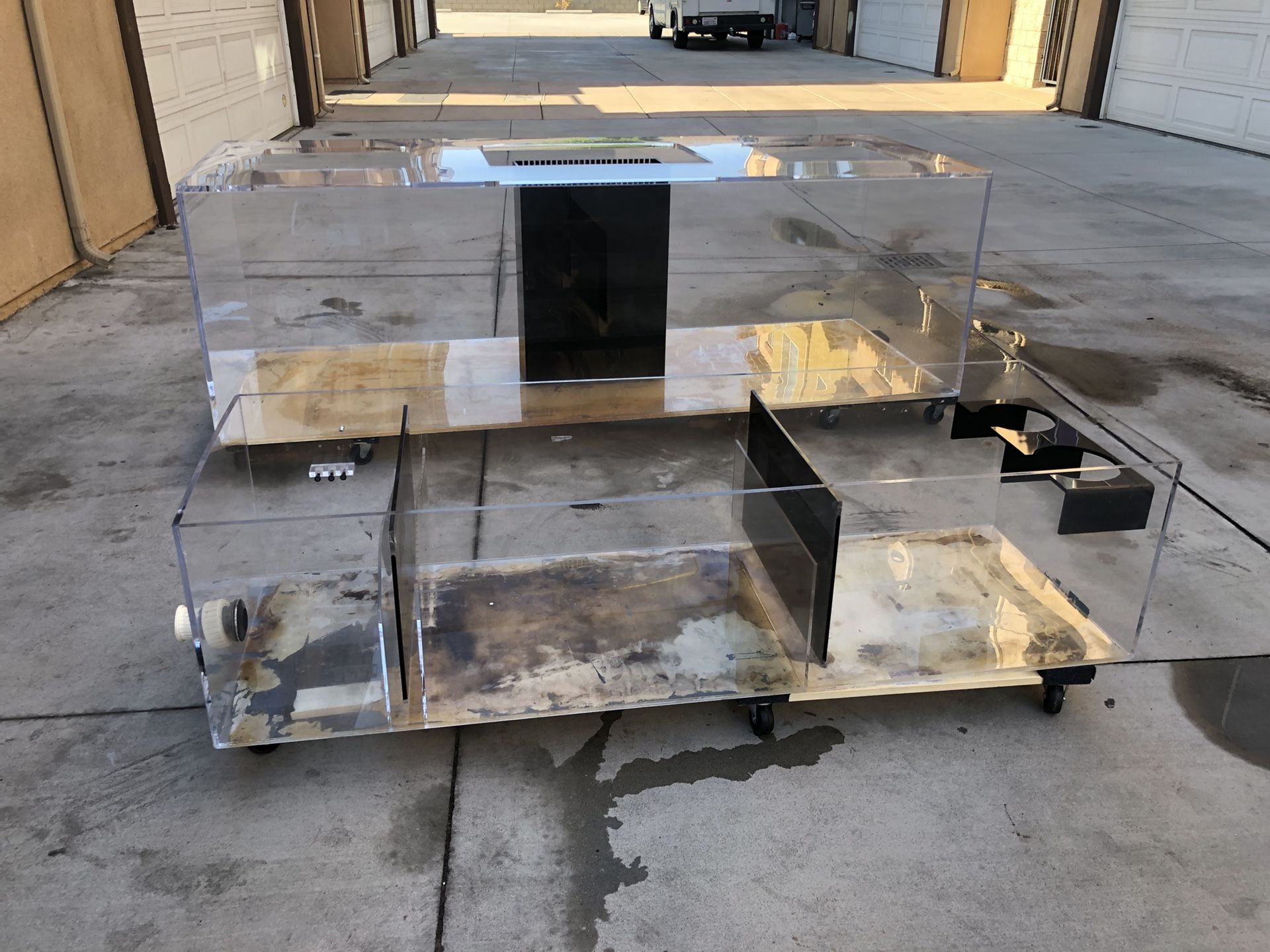 450 Gallon 8ft Acrylic Aquarium Fish Tank with 150 Gallon sump filter