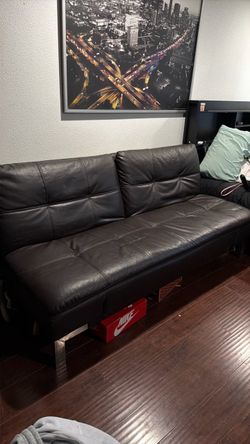 Dark brow sofa bed