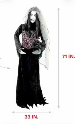 Animated Ghost Bride Halloween Prop – Life Size