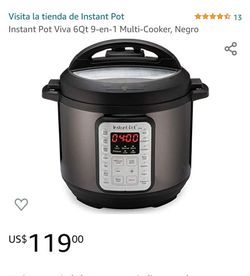 Instant Pot Viva 6 Qt 9 -en-1 Multi -Cooker,Negro