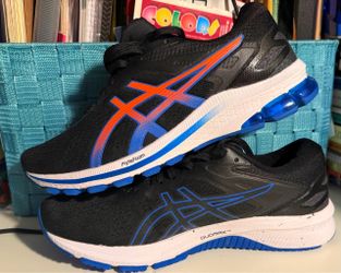 ASICS Running Sneakers Black Blue Orange GT 1000-10