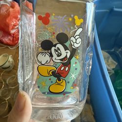  Disney Mickey Mouse Glass Mug – 2000 Edition