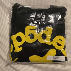 Sp5der Beluga Onyx/Yellow Hoodie Size Small