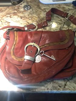 Christian Dior saddle bag purse and wallet