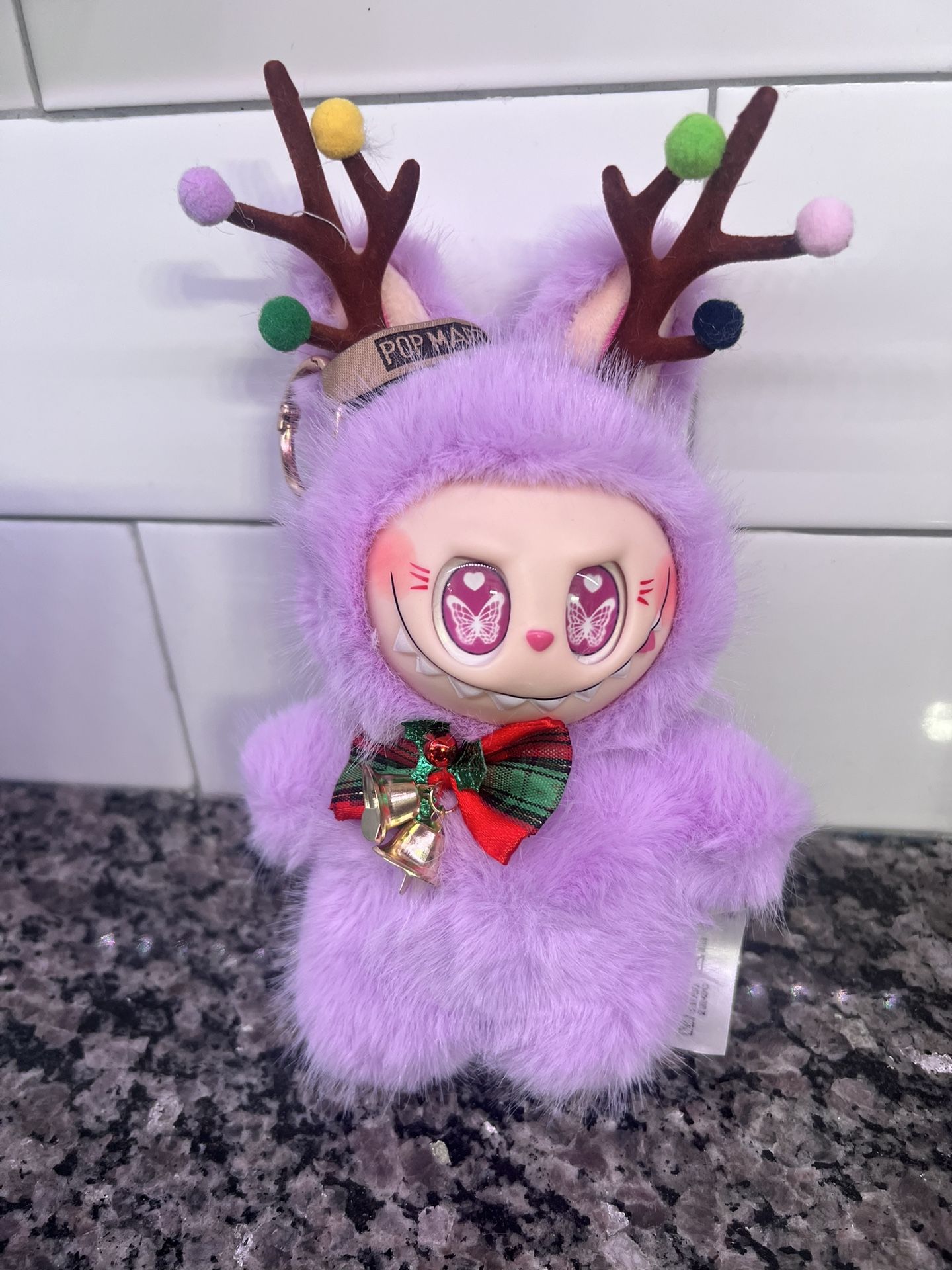 Custom Christmas reindeer Labubu