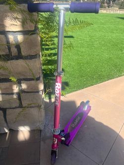 Girls Hot Pink Scooter