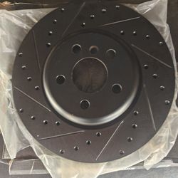 BMW Dynamic Friction 633-31133D 633-31134D 633-31130L 633-31130R Drilled/Slotted Black Zinc Rotors