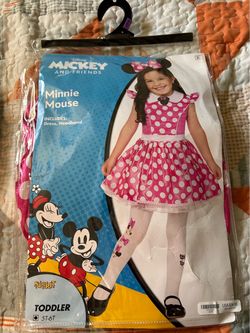 Disney Minnie Mouse Toddler Costume Size 5T-6T