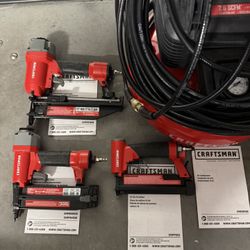 Craftsman Pancake Compressor And Nail Guns