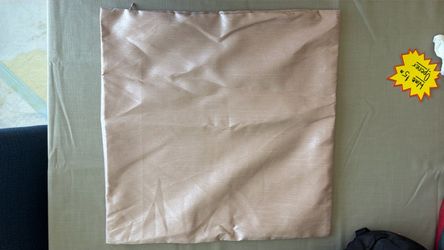 Rose gold/champagne pillow cases -18 in -set of 4