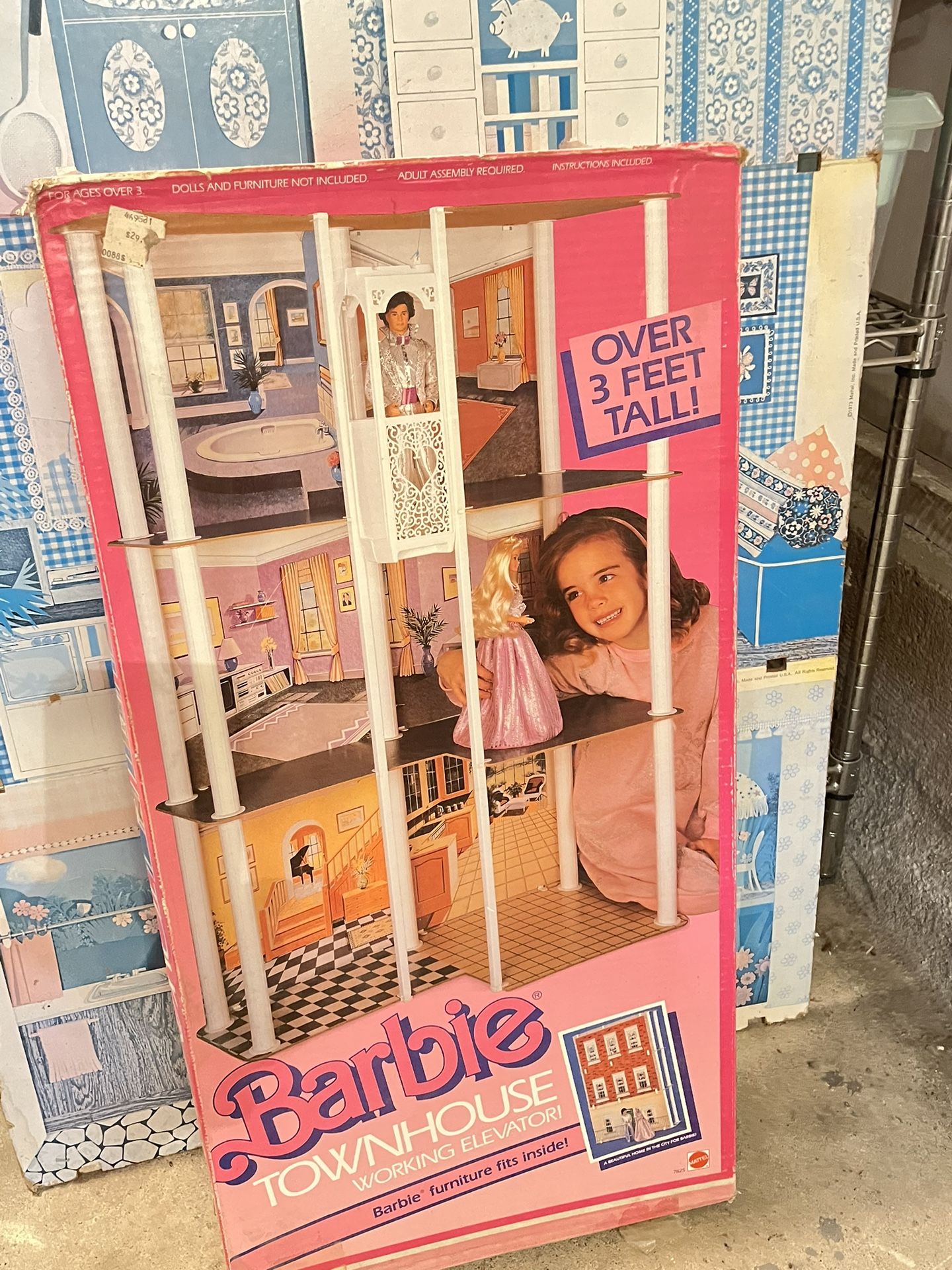 Vintage 1987 Barbie Townhouse New In Box