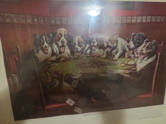 Dogs playing poker