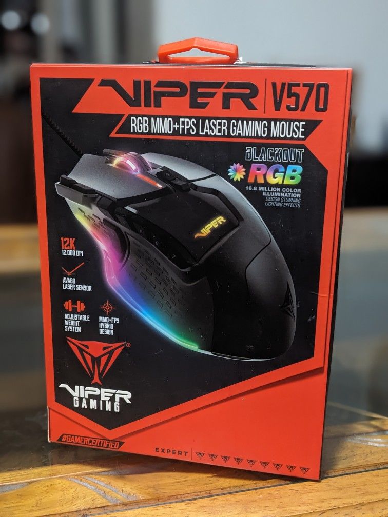 Patriot Viper V570 RGB Laser Gaming Mouse