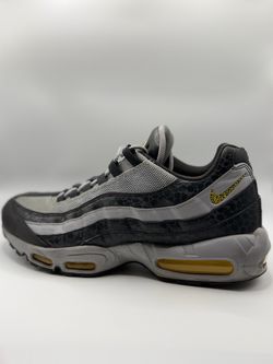 Nike Air Max 95 Safari Grey Black Yellow Sneakers Size 11.5M