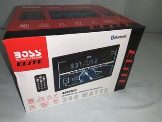 Boss Elite double din with remote. New