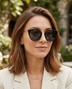 Polarized Cat Eye Fashion Sunglasses for Women 100% UV400 Protection