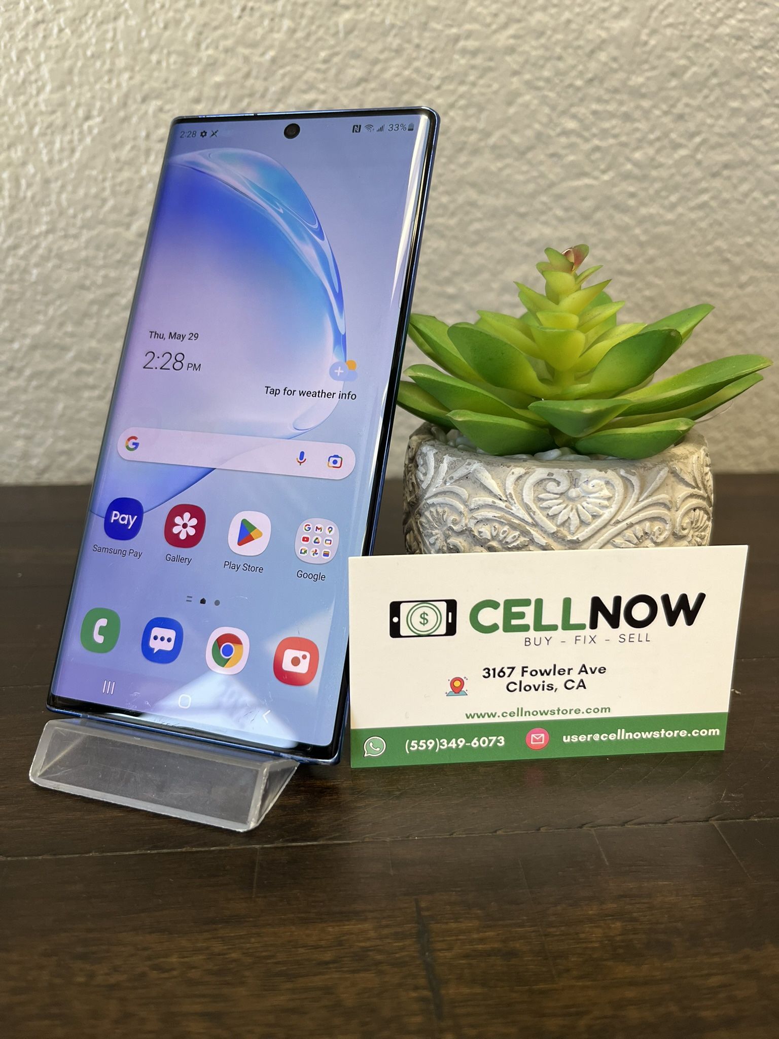 Samsung Galaxy Note 10 Plus Unlocked 256GB - Blue