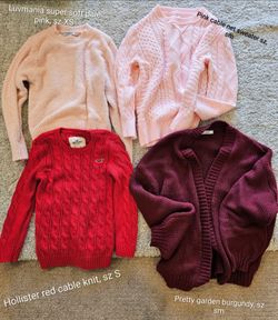 Edikted, Aerie Sweaters & CharmWM Hoodies, Pottery Barn Robe, H & M Vest, Priced below