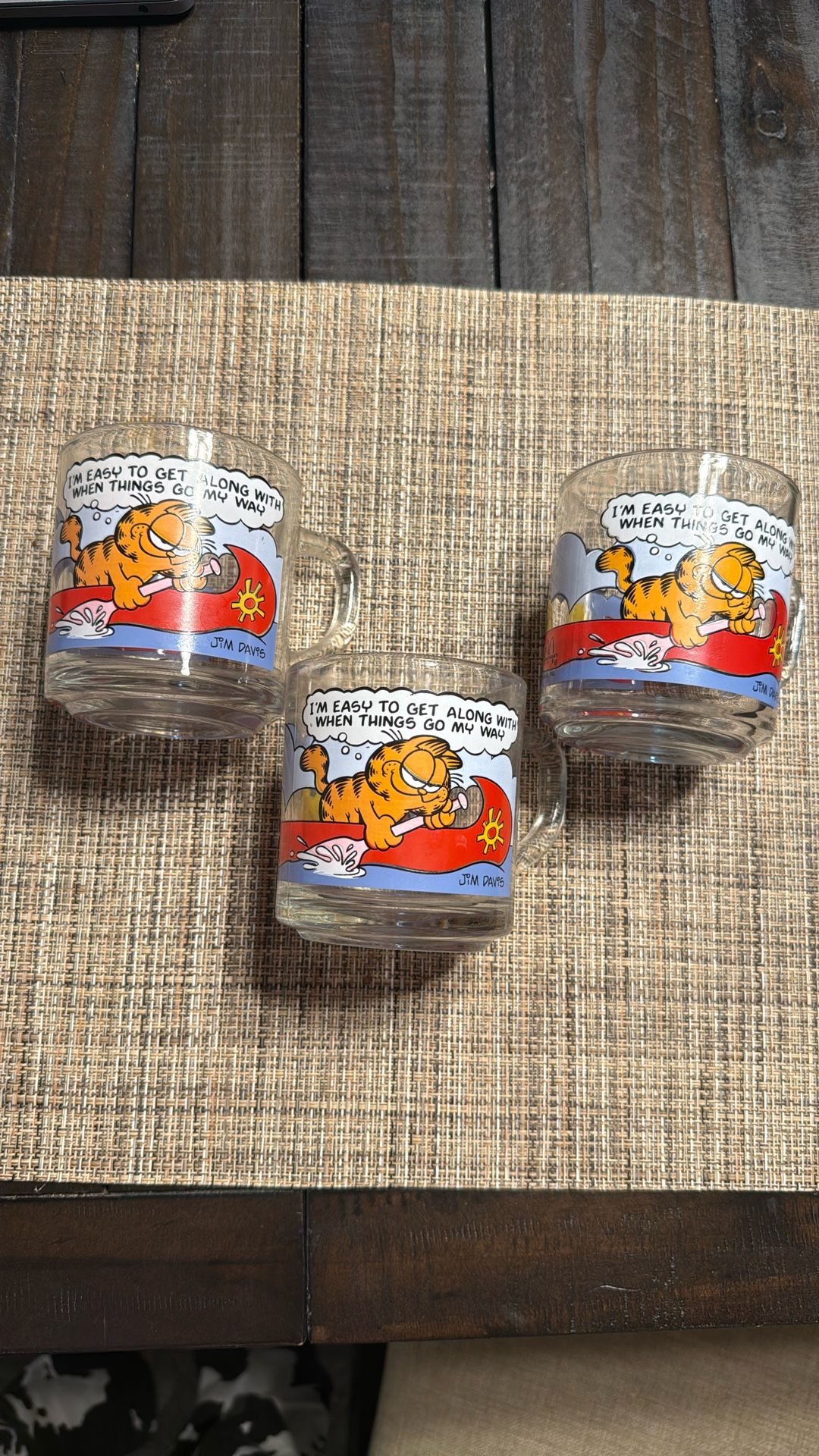 Vintage 1978 Garfield mugs