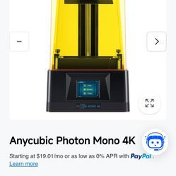 Anycubic Photon Mono 4K Resin 3D Printer W/ Washer