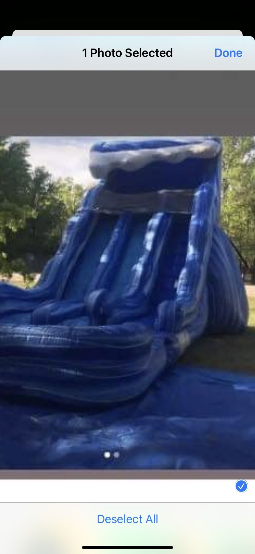 Forsale Blue Water Slide