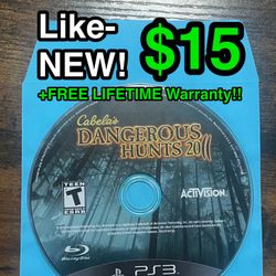 🎮 Like-NEW Cabela’s Dangerous Hunts 2011 for PS3 ($15) 🎮