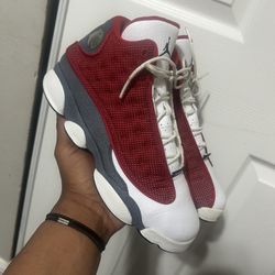Grey Red Flint 13s