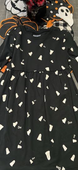 Old Navy Halloween Ghost Print Dress 5t