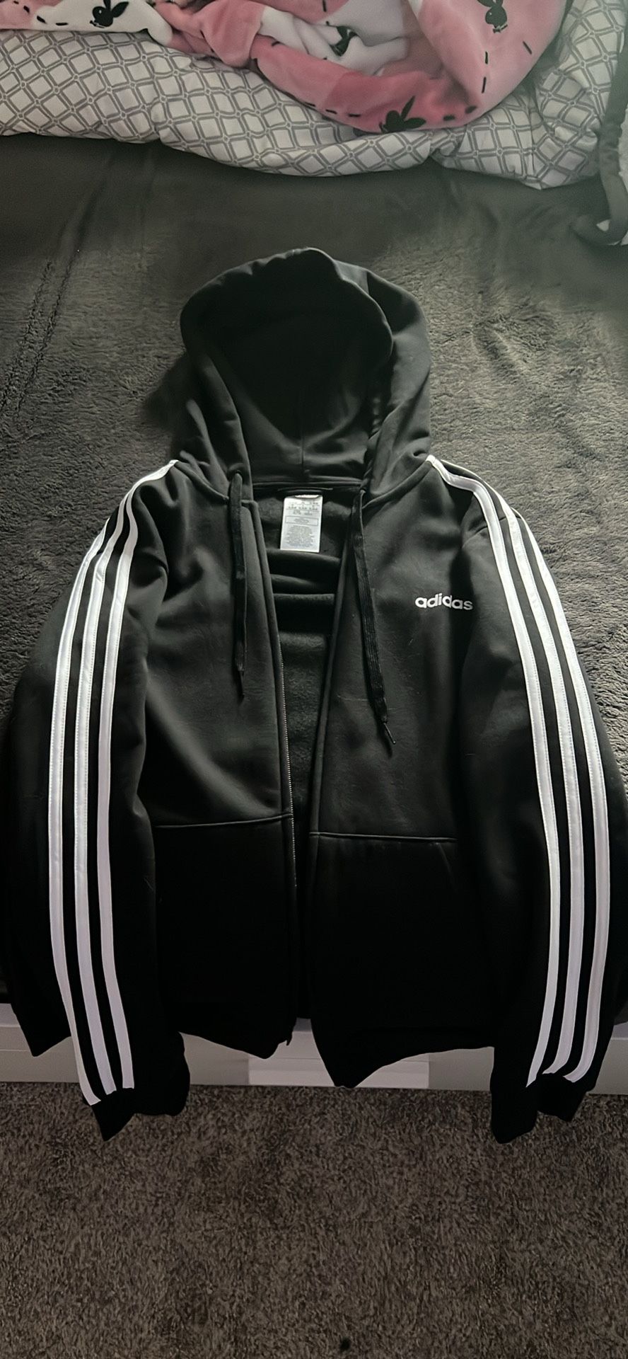 XL Adidas Zip Up Hoodie