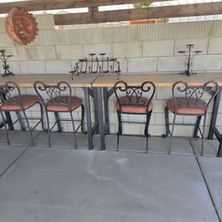 2 Tables with chairs