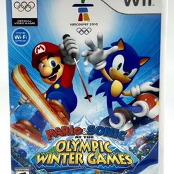 🔥Mario & Sonic at the Olympic Winter Games (Wii, 2009) Vancouver CIB TESTED✅