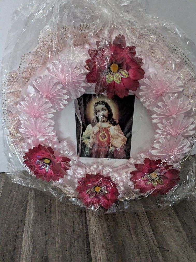 Jesus Floral Wreath $20