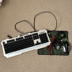 Gaming Keyboard And Mouse With RGB Light 