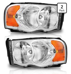 02-05 Dodge Ram Headlights