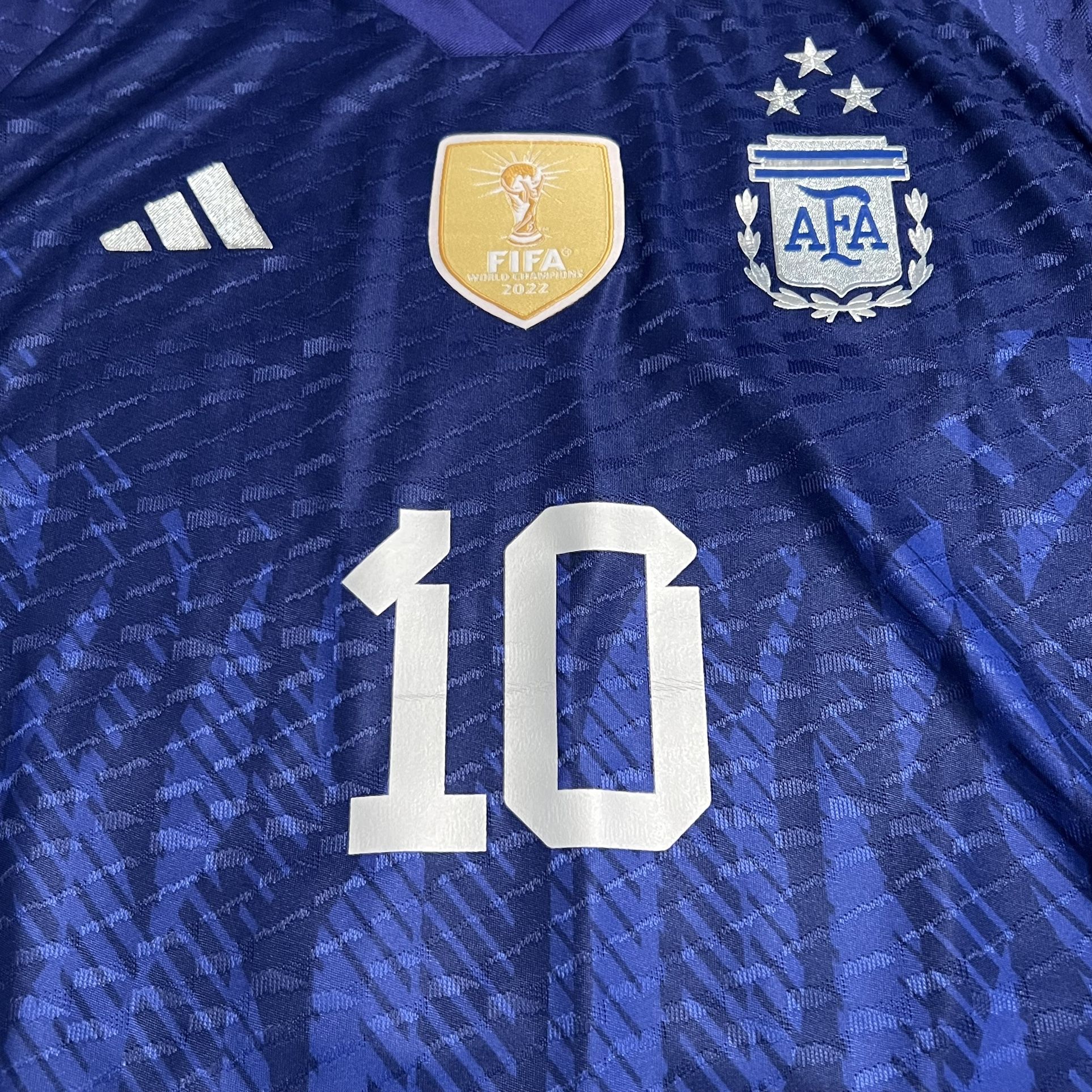 Lionel Messi #10 Argentina National Team Soccer Futbol Jersey Men’s Size 30  WC22