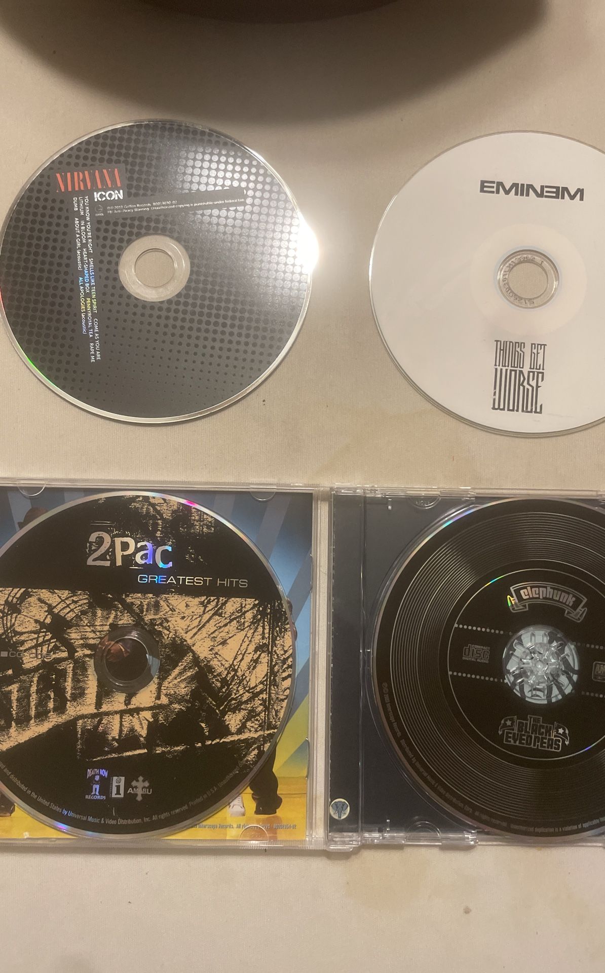 Bundle of 4 hiphop pop cds.